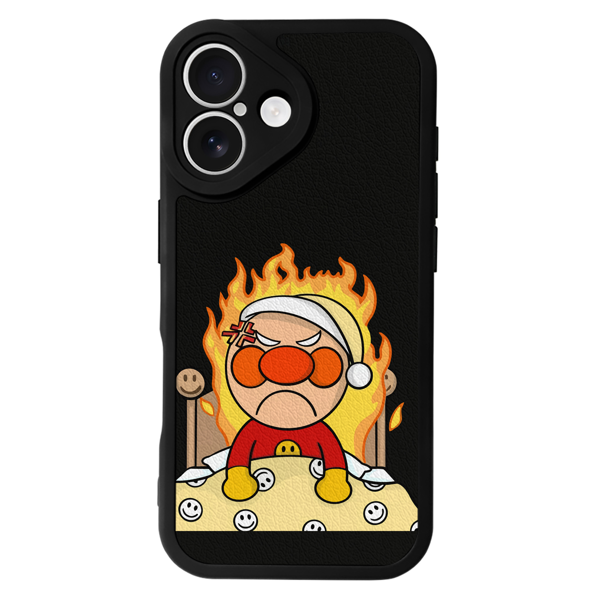（画像用） アンパンマン Anpanman 【iPhone 16シリーズ対応】シリコンスマホケース（レザー調） 材質：シリコン